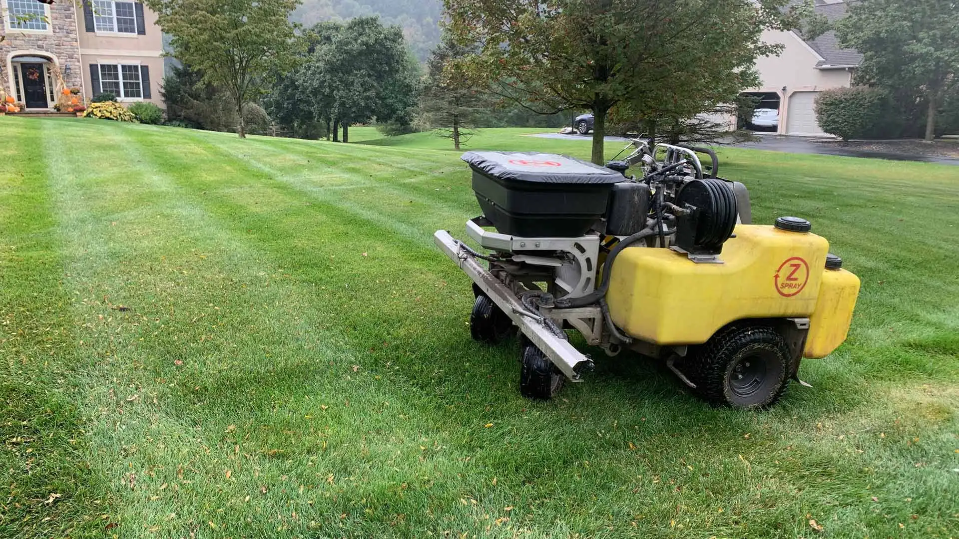 A home in Breinigsville, PA with regular lawn care services.